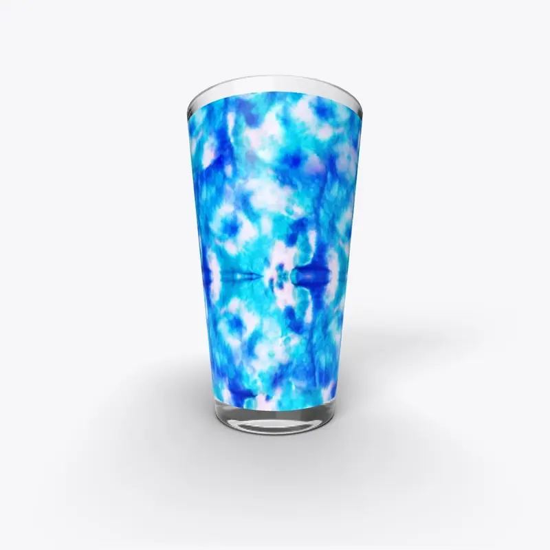 Blue Tie Dye With Liquid Water Color