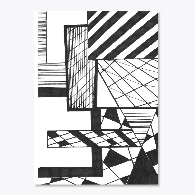 Monochromatic Abstract Design