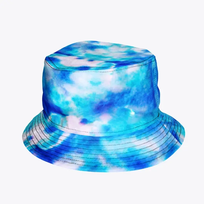 Blue Tie Dye With Liquid Water Color