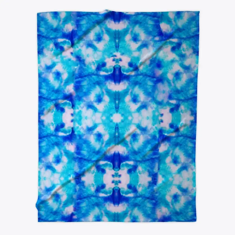 Blue Tie Dye With Liquid Water Color