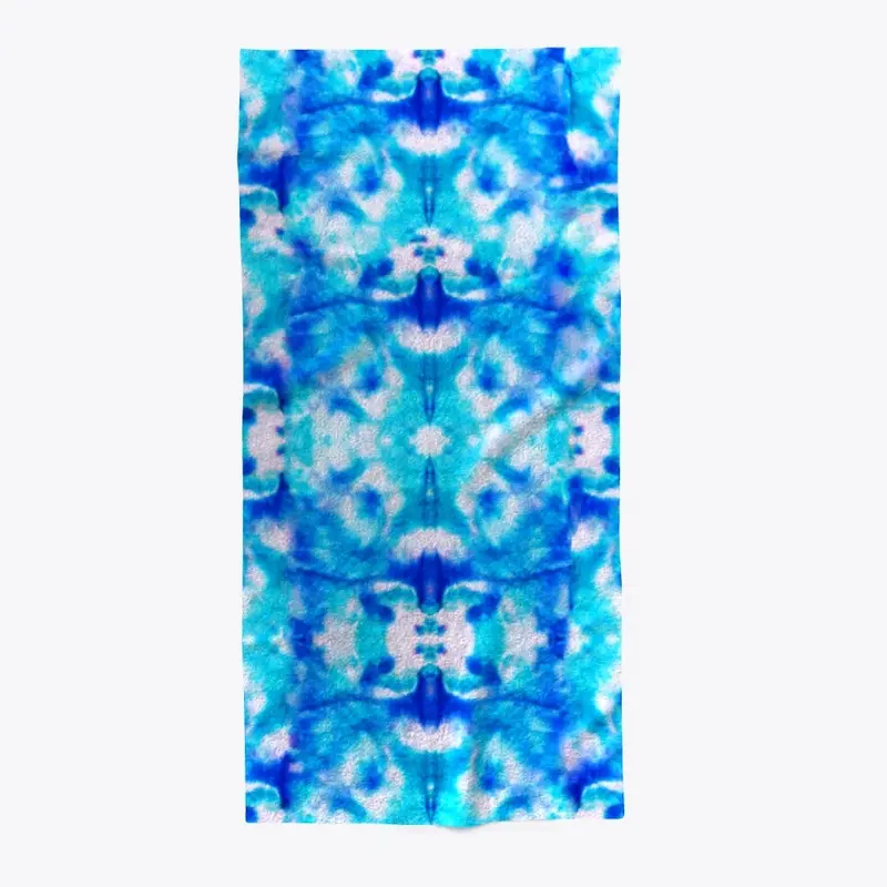 Blue Tie Dye With Liquid Water Color