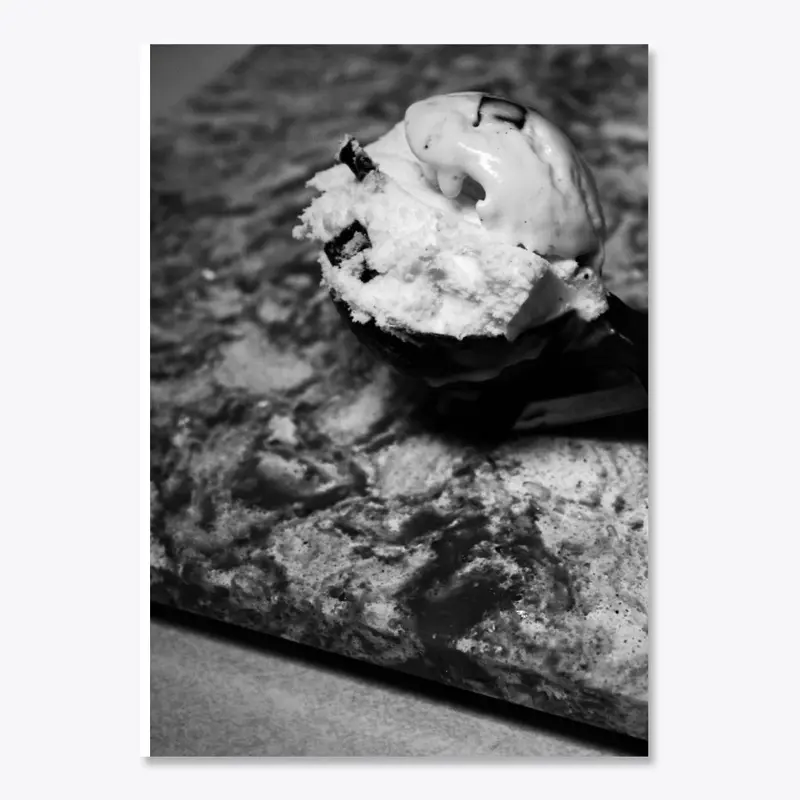 Monochromatic Ice cream Photo